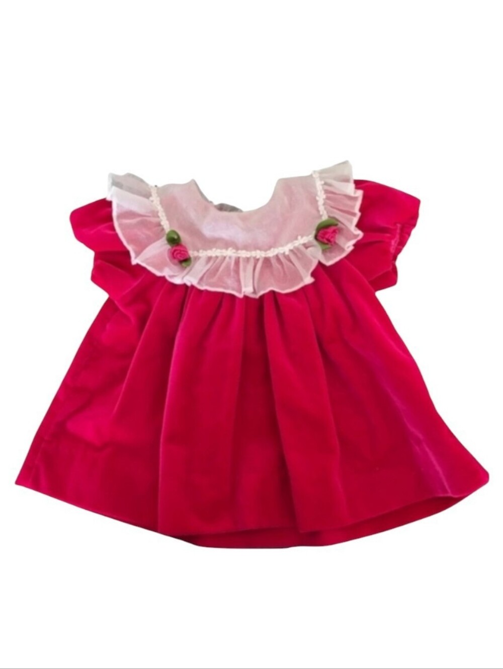 Vintage Smocked Baby Dress | Bright Pink Party Dress | Rare Editions